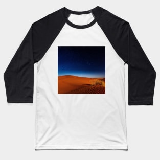 SCENERY 18 - Night Desert Sand Dune Landscape Baseball T-Shirt